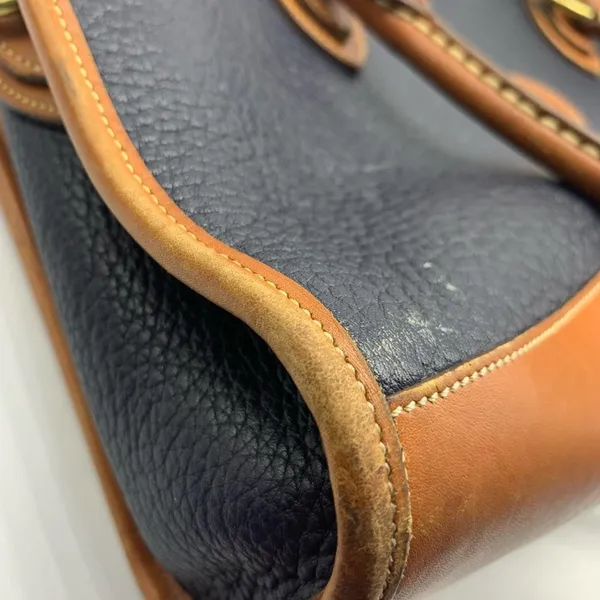 DOONEY & BOURKE black pebbled leather vintage tote bag serial number A42… - Image 13