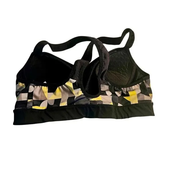 Brooks Uprise Crossback Sports Bra Print is Overcast Deco Size M 34AB-36A - Image 2