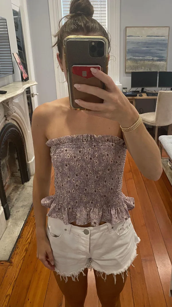 Revolve Strapless Wildflower Tube Top - Image 2