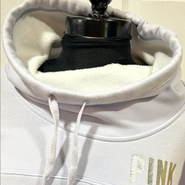 Victoria’s Secret PINK Cowl Neck Sweatshirt – Bluish Purple – Size M - Image 3