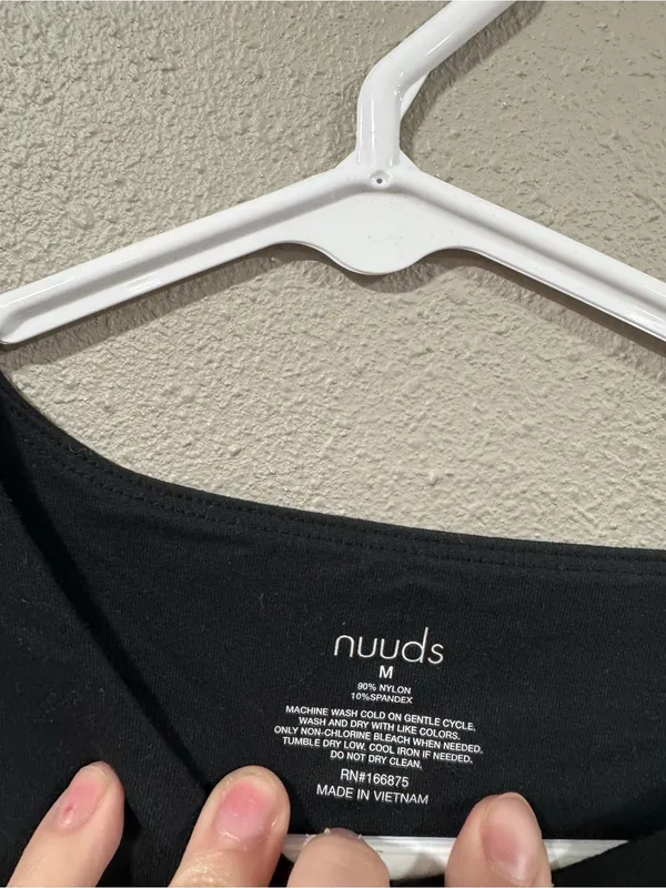 Nuuds Black Bodysuit Size M - Image 2