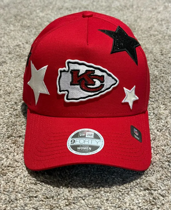 New Era Kansas City Chiefs Glitter Stardom A-Frame 9Forty Adjustable Hat - Image 2