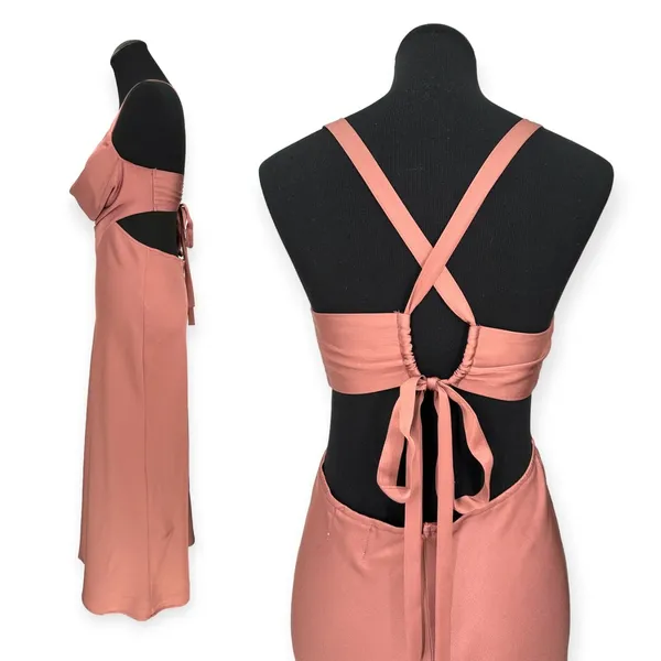 Princess Polly | Size 8 | Kali Maxi Dress in Light Mauve Prom Bridesmaid Formal - Image 6
