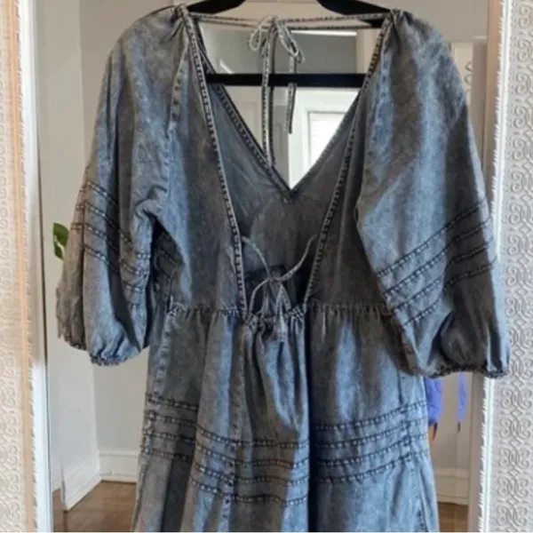 Free People Denim Dress - Image 5