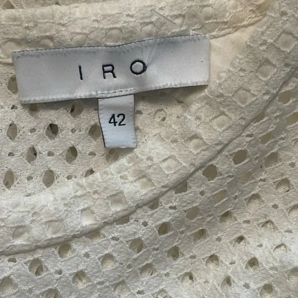 IRO Glen Broderie Anglaise Peplum Top - Image 8