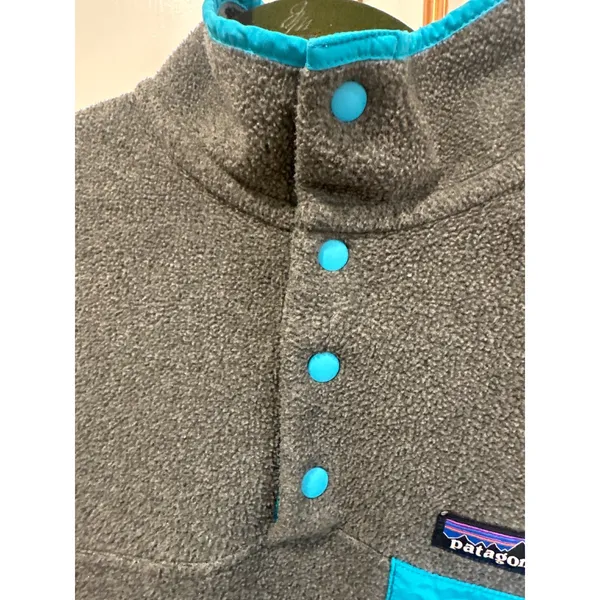 Patagonia synchilla Gray Fleece Snap-T Pullover Jacket Women's XS winter ski - Image 3