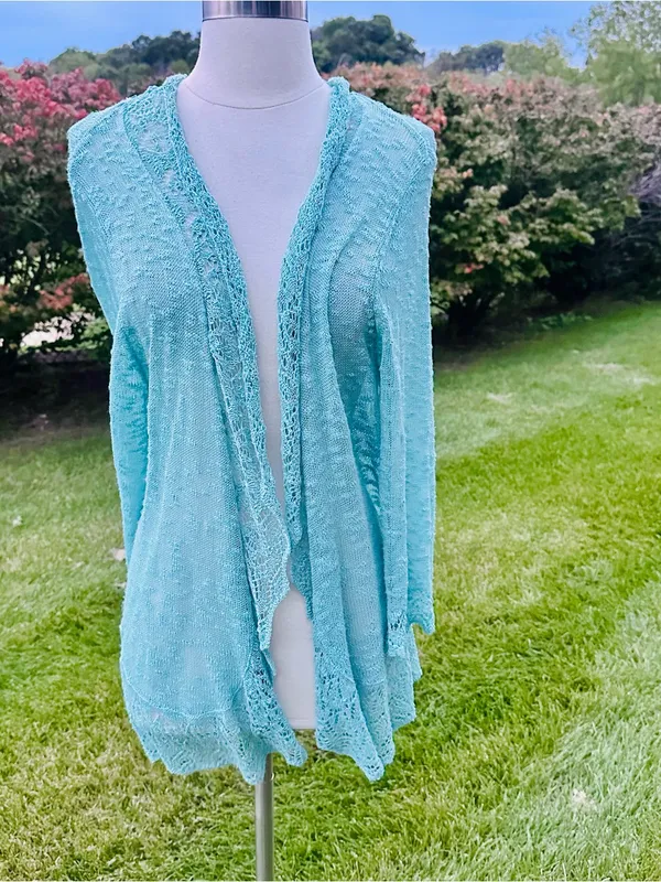 Roz & Ali Lightweight Open Front Cardigan - Image 4