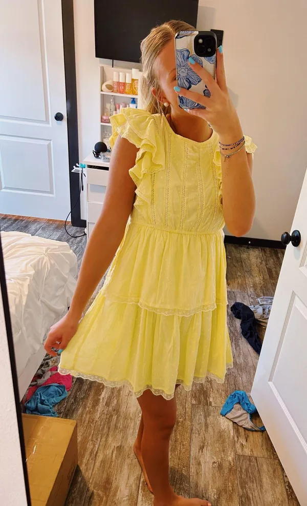 spring dress Yellow Size XS - Image 2