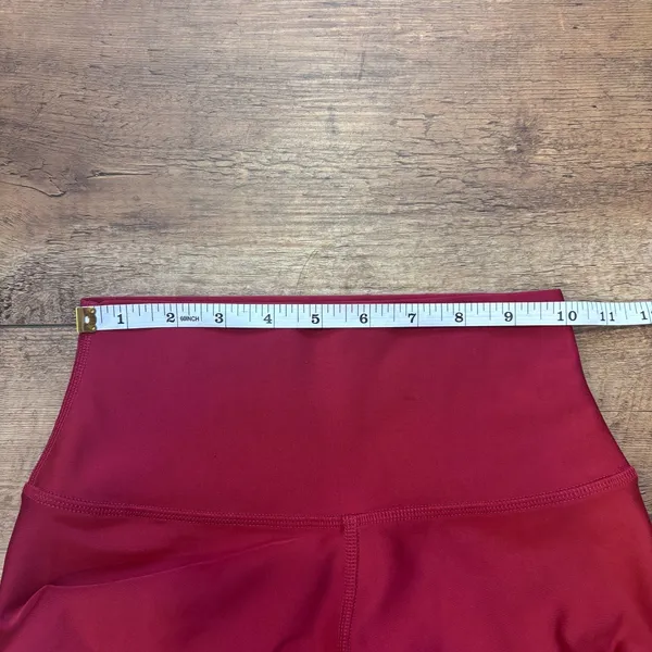 Alo Yoga High Waist Airlift Leggings Red Small 28" Inseam Activewear Yoga FLAWED - Image 8