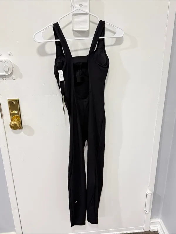 NWT Halara Black Ribbed Bodysuit - Image 2