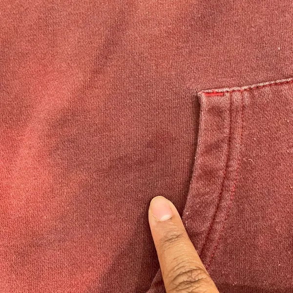 GAP‎ Hoodie Women L Red Tie Dye Pullover Sweatshirt - Image 3