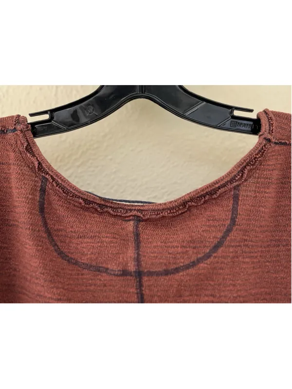 Free People We The Free Beach Haven Henley Long Sleeve Top Boho Slouchy Oversize - Image 6