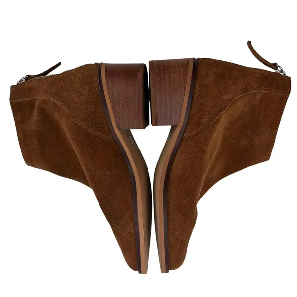 Steve Madden Legally Suede Ankle Booties Size 5.5 M Brown Back Zipper NWOB‎ - Image 6