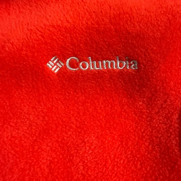 Columbia Fleece Vest Women XL Red Full Zip Mock Neck Outdoor‎ Gorpcore Layering - Image 5
