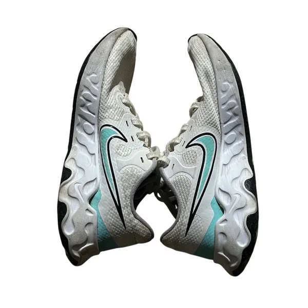 Nike Renew Ride 2 Women's Running Shoes Sneakers White Gray Teal Swoosh - Image 5