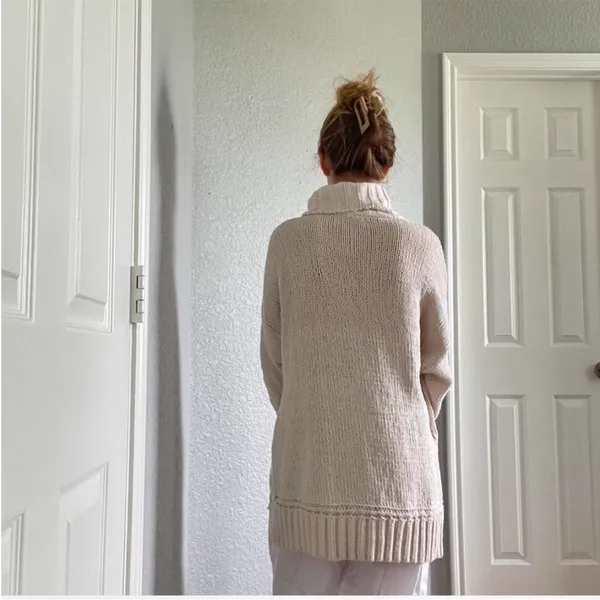 Aerie Cream Cowl Neck Sweater - Image 8