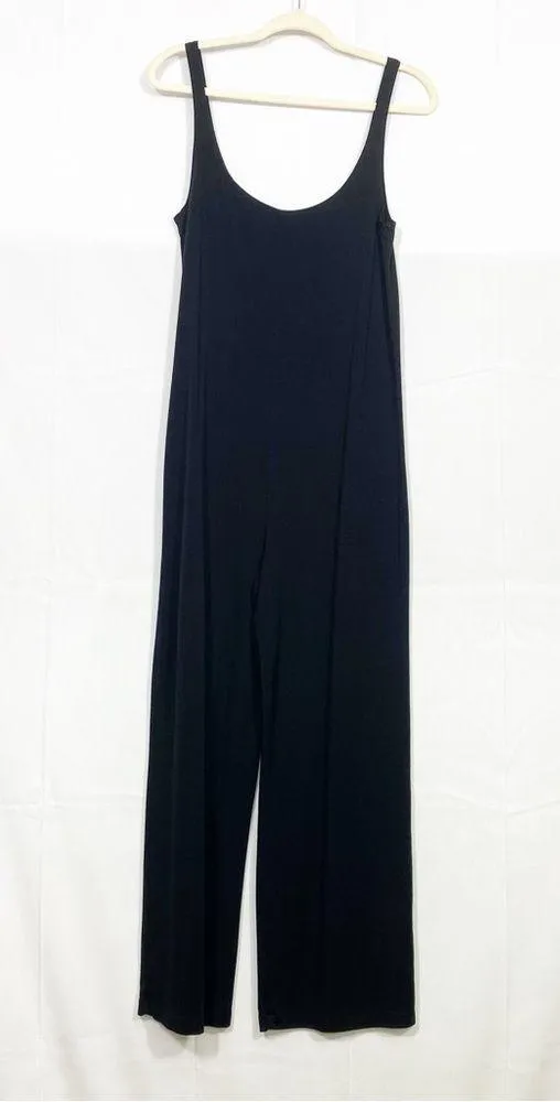 Reformation Jeans June Sleeveless Wide Leg Jumpsuit Black - Image 2