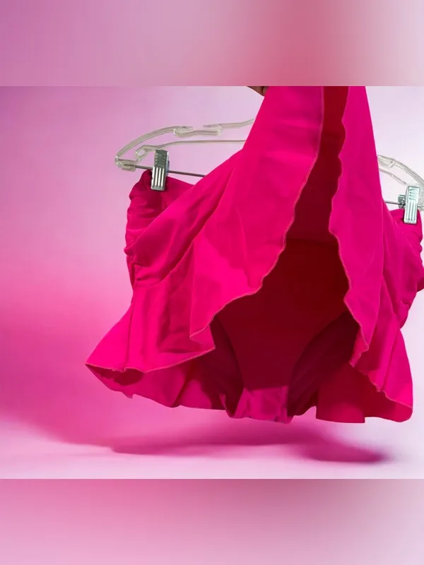 TEMPT ME Pink Ruffle Swim Skirt Size M - Image 2