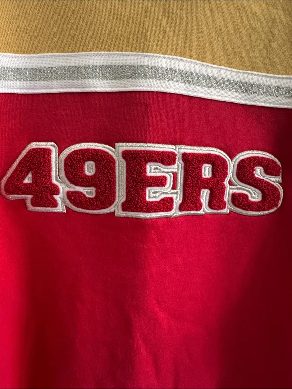 GIII 4Her San Francisco 49ers Colorblock Crewneck Sweatshirt NWT Small‎ - Image 4