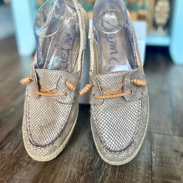 Sam Edelman Boat Shoes Glittery Style Size 10 Womens - Image 3