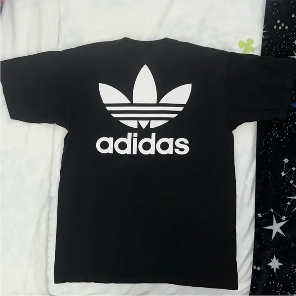 Adidas Black Originals Trefoil logo T-shirt - Image 2