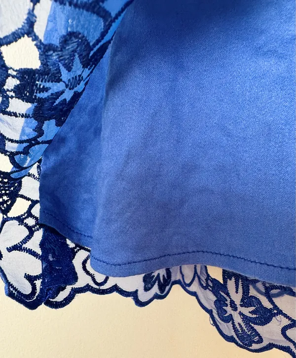 Anthropologie Ruffle-Strap Corset Lace Mini Dress, Size S - Image 11