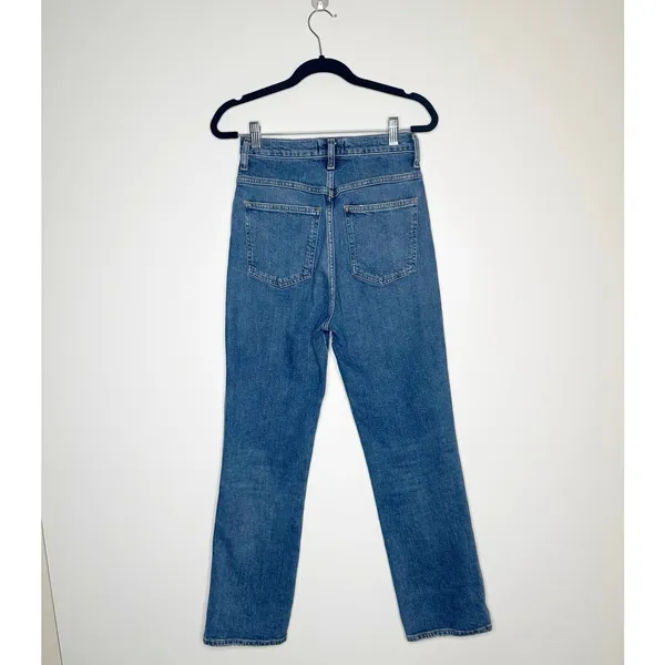 Agolde Straight Leg High Rise Jeans Women's Blue Size 25 - Image 3