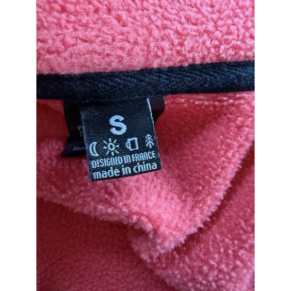 Picture Arcca 1/4 Snap Fleece Hot‎ Coral/Dark Golden Women's Size Small - Image 10