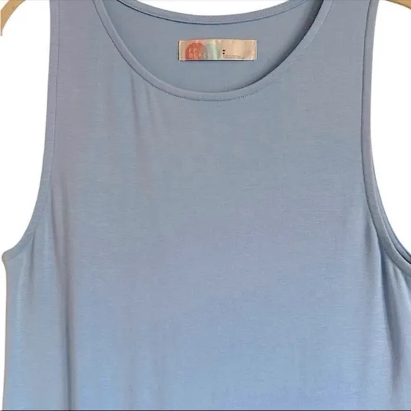 Free People Fp Beach Essential Blue Bell Mini Dress Size Medium - Image 6