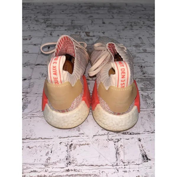 Adidas NMD R1‎ Primeknit Womens pink/white CQ2030 Running Shoes Size 8.5 - Image 4