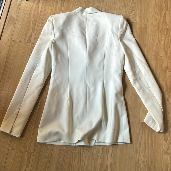 Ivory Double Button Blazer - Image 2