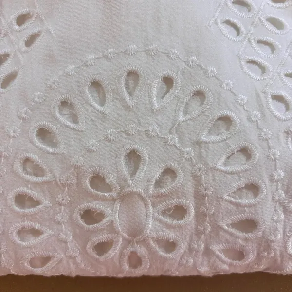Solitaire Swim White Eyelet Tunic Top Sz L Beach Cover‎ Up Boho resort wear - Image 7