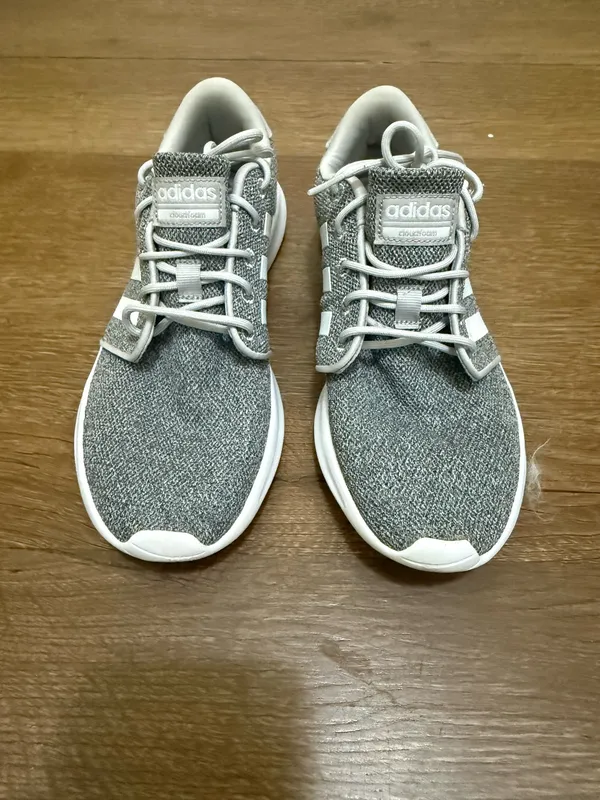 Adidas Cloudfoam Grey Athletic Running Shoes Womens Size 7 - Image 2
