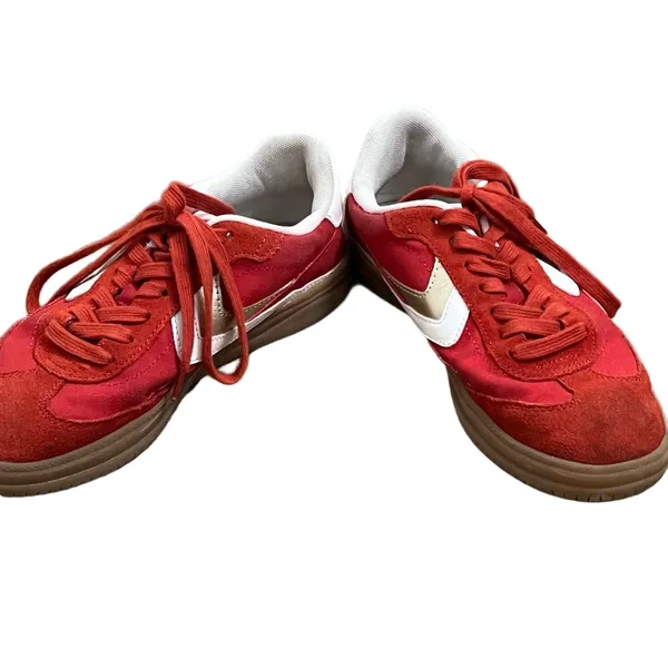Bershka Retro velvet trainers - Image 5