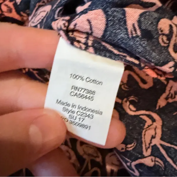 J.Crew Factory NWT Tissue Tunic Swim Coverup Women’s Size‎ Small Flamingo Print - Image 4