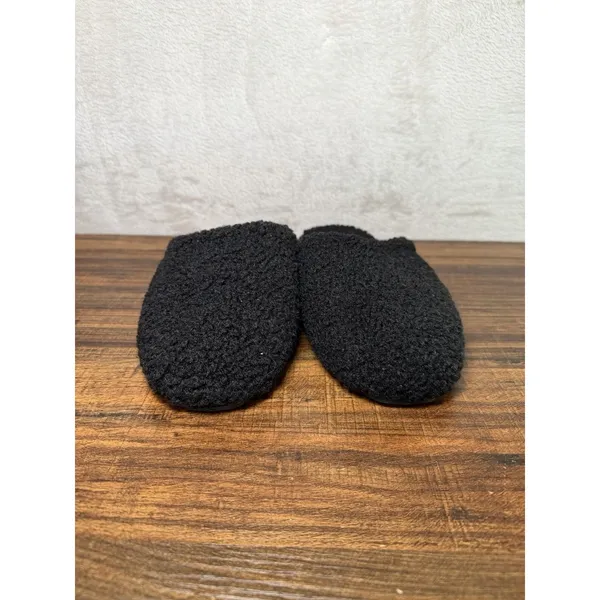 Bombas Sunday Slipper Faux-Fur Sherpa Slip-On Mule In Black - Women's Size 6 - Image 4