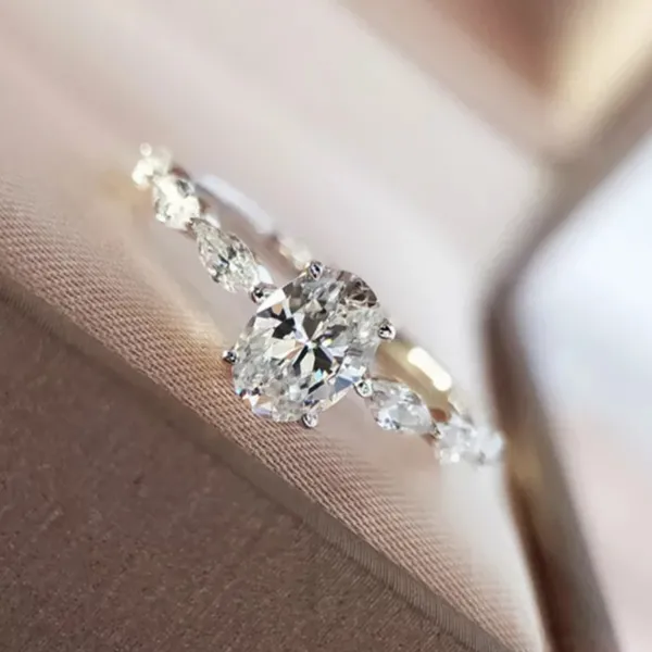 Gorgeous White Sapphire 925 Sterling Silver - Image 6