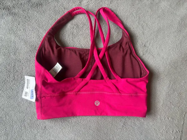Lululemon Energy Longline Bra *Medium Support, B–D Cups Passionate Size 4 - Image 2