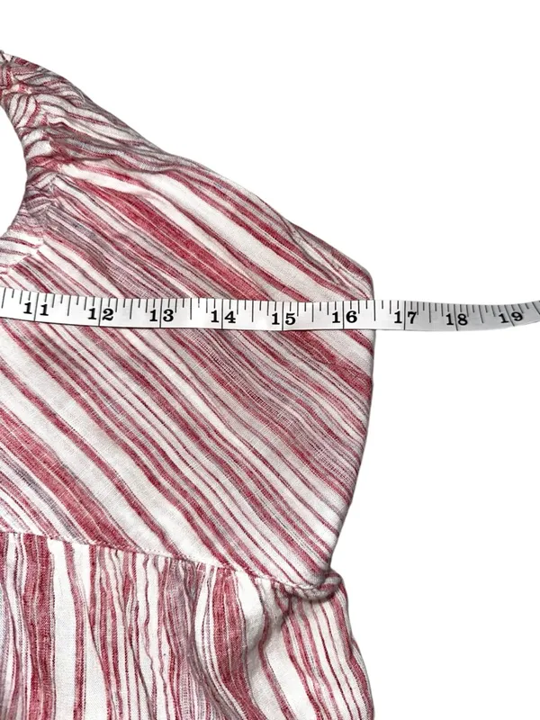 Free People Audrey Halter Red Striped Maxi Dress MEDIUM - Image 7