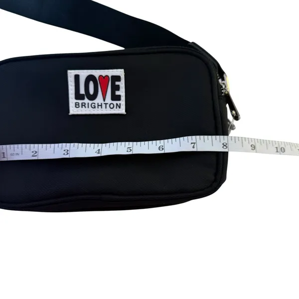 Brighton Love Essentials Crossbody Bag Purse Black Hearts NWT Casual - Image 11