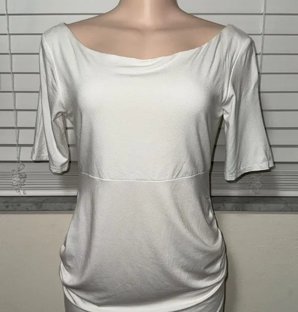 ASOS Maternity NWT white dress woman size 8 stretchy - Image 2