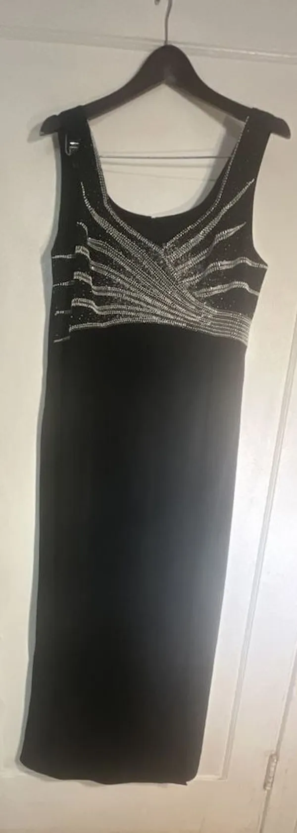 Daymor Couture Evening Gown Black Embellished Maxi Dress - Image 2