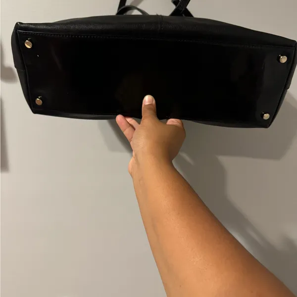 Kate Spade Black Patent Leather Bow‎ Accent ToteC - Image 4
