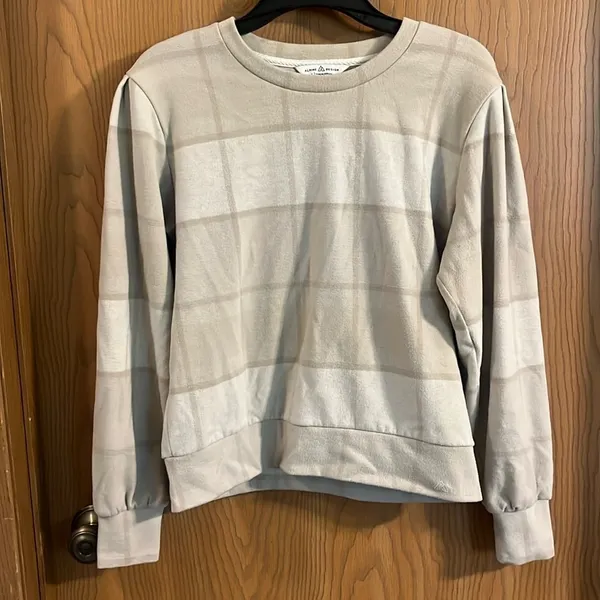 Alpine Design Relaxed Fit Crewneck Tan &‎ Cream Sweater Large - Image 3