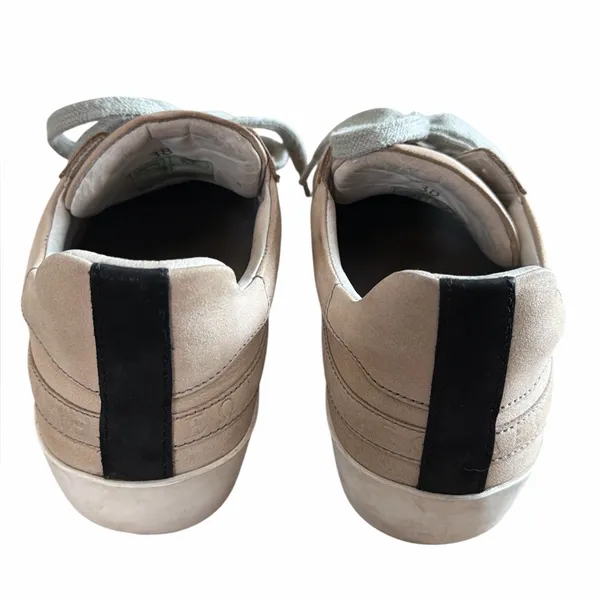 Women’s Olympus Low Top Sneakers Desert Sand Nubuck Leather - Image 7