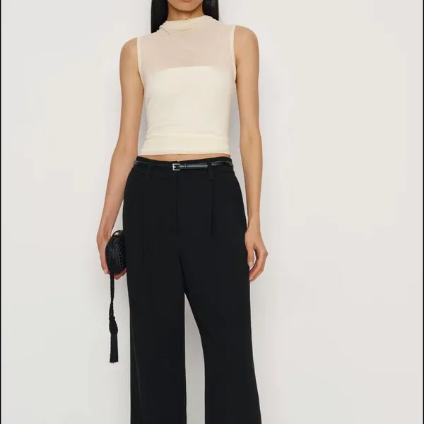 NWT Reformation Alaina white mesh Top sz s - Image 2