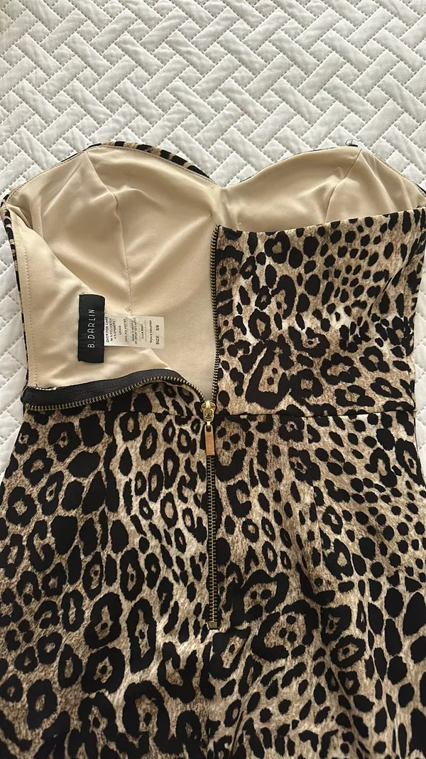 Strapless Dress Brown Size 5/6 - Image 7