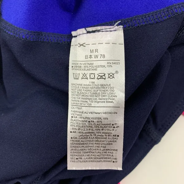 Gap Fit Capris Medium Blue Pink Activewear Colorblock Gym Athleisure - Image 6