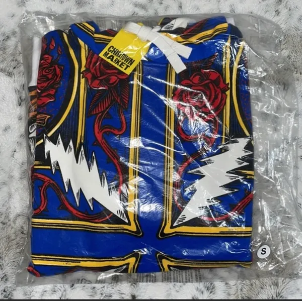 🆕 NWT CTM X Grateful Dead Border Bandana Hoodie | Multicolor - Image 8