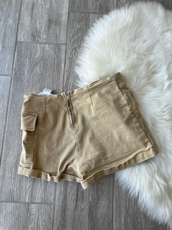 Tan Women's Cargo Skort Size L - Image 2